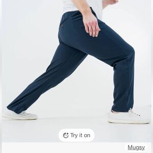 Mugsy Men's Relaxed Fit Navy Chinos